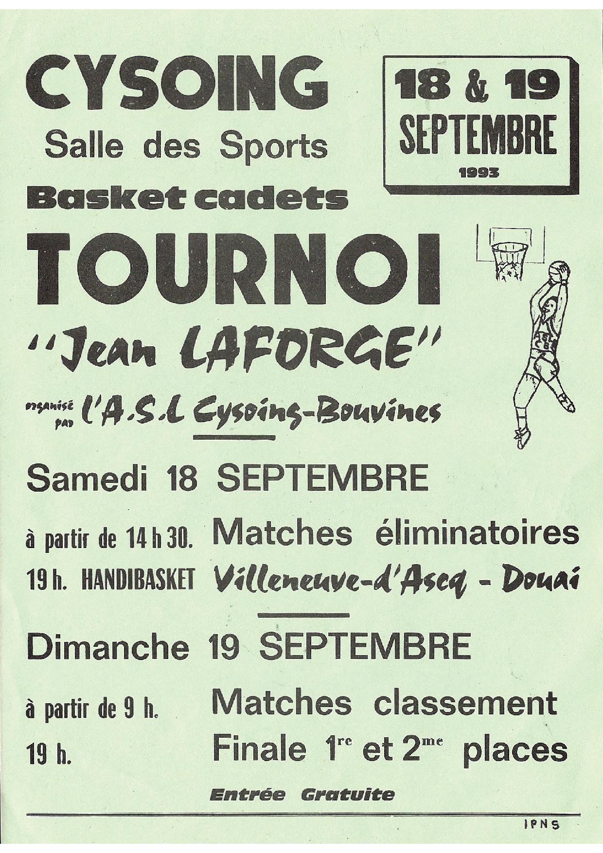 1993 : Tournoi Jean Laforge